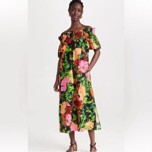 LA DoubleJ Vibrant Floral breakfast Dress
